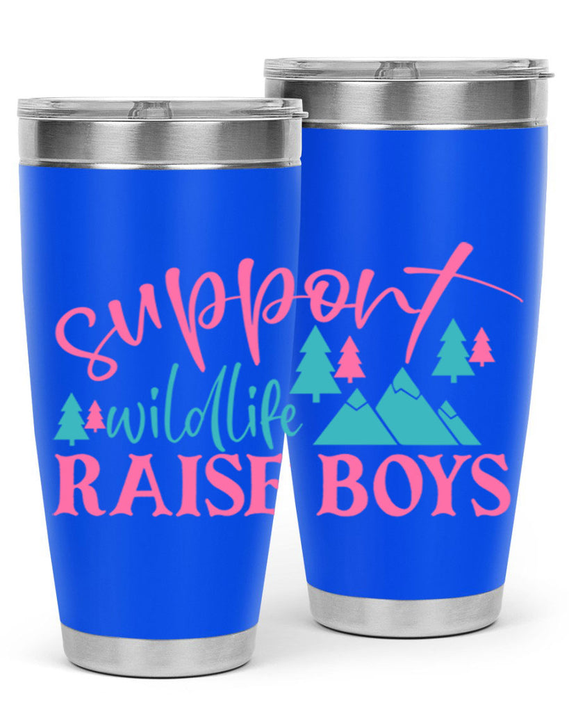 support wildlife raise boys 300#- mom- Tumbler