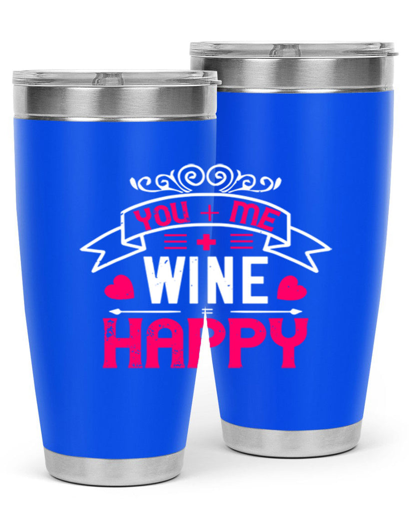 you me wine happy 1#- valentines day- Tumbler