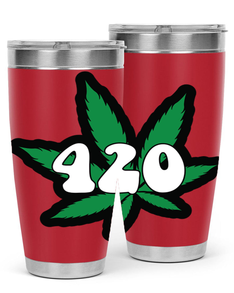 420 4#- marijuana- Tumbler