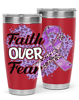 AlzheimerS Awareness Faith Over Fear 13#- alzheimers- Tumbler