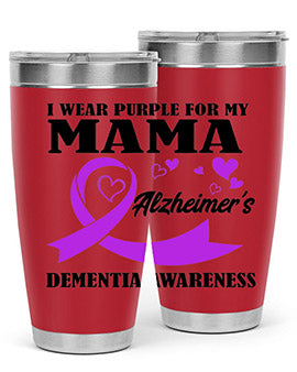 Alzheimers And Dementia I Wear Purple For My Warrior Mama 21#- alzheimers- Cotton Tank