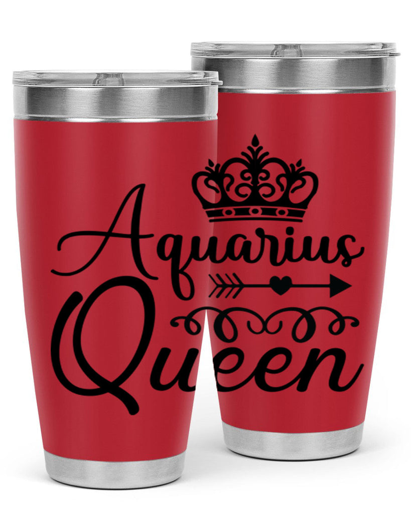 Aquarius queen 74#- zodiac- Tumbler