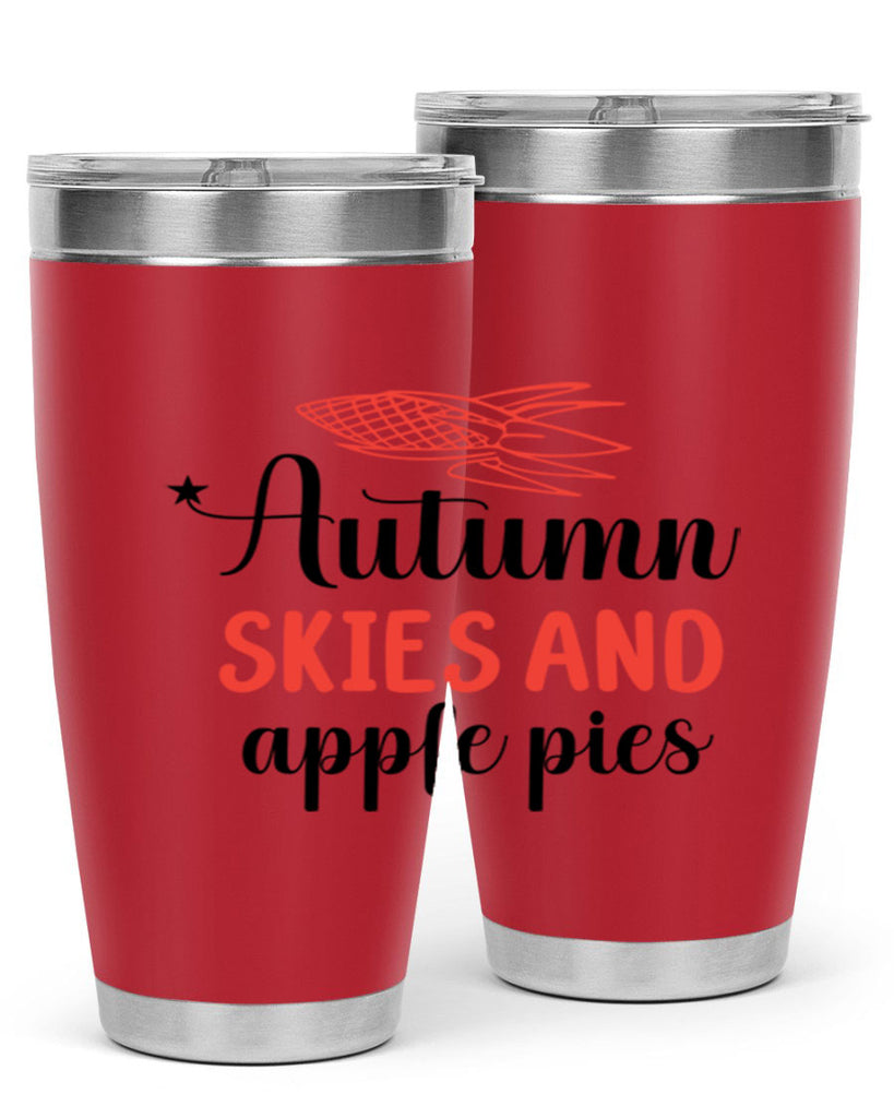 Autumn skies and apple pies 29#- fall- Tumbler
