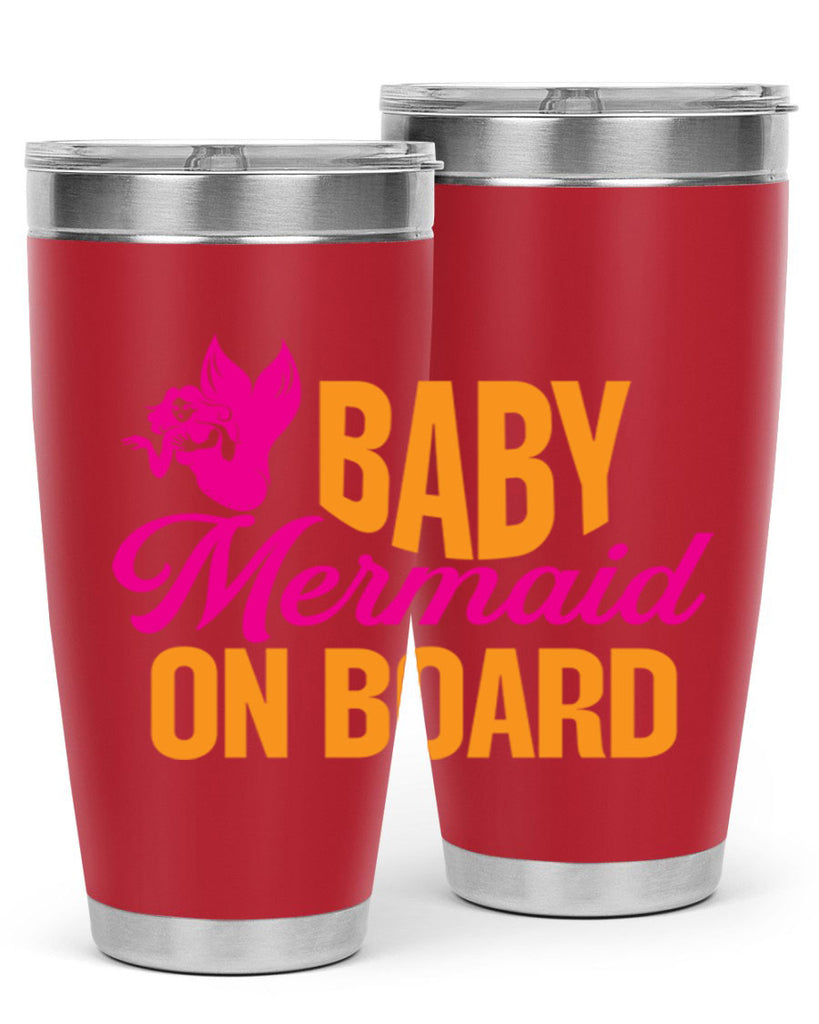 Baby Mermaid On Board 22#- mermaid- Tumbler