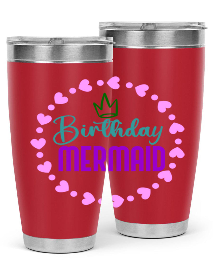 Birthday Mermaid 70#- mermaid- Tumbler