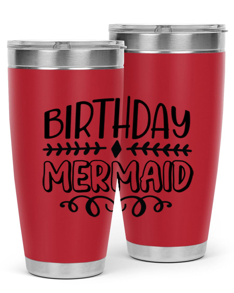 Birthday mermaid 74#- mermaid- Tumbler