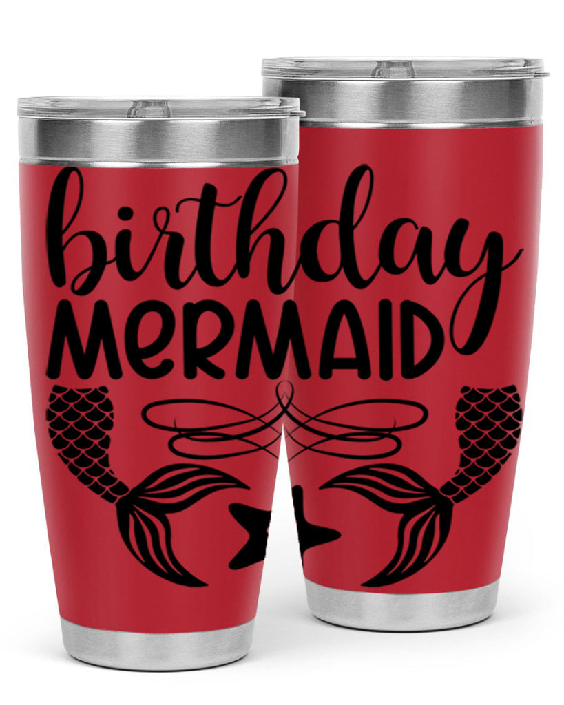 Birthday mermaid 76#- mermaid- Tumbler