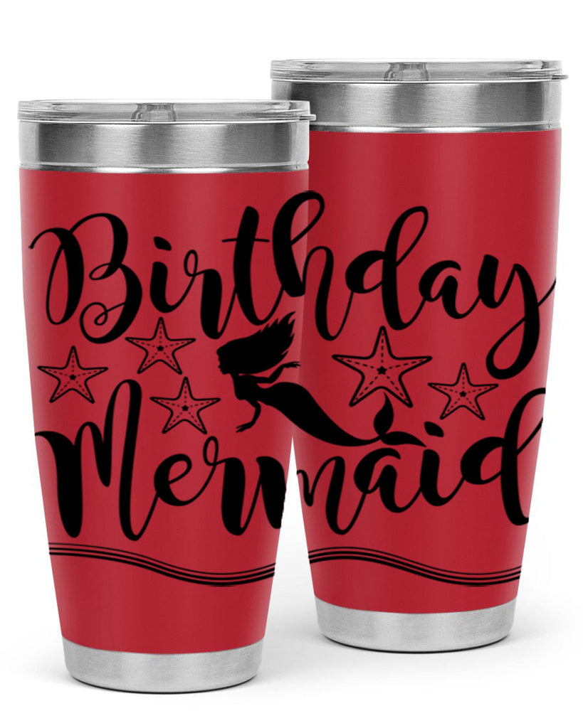 Birthday mermaid 77#- mermaid- Tumbler