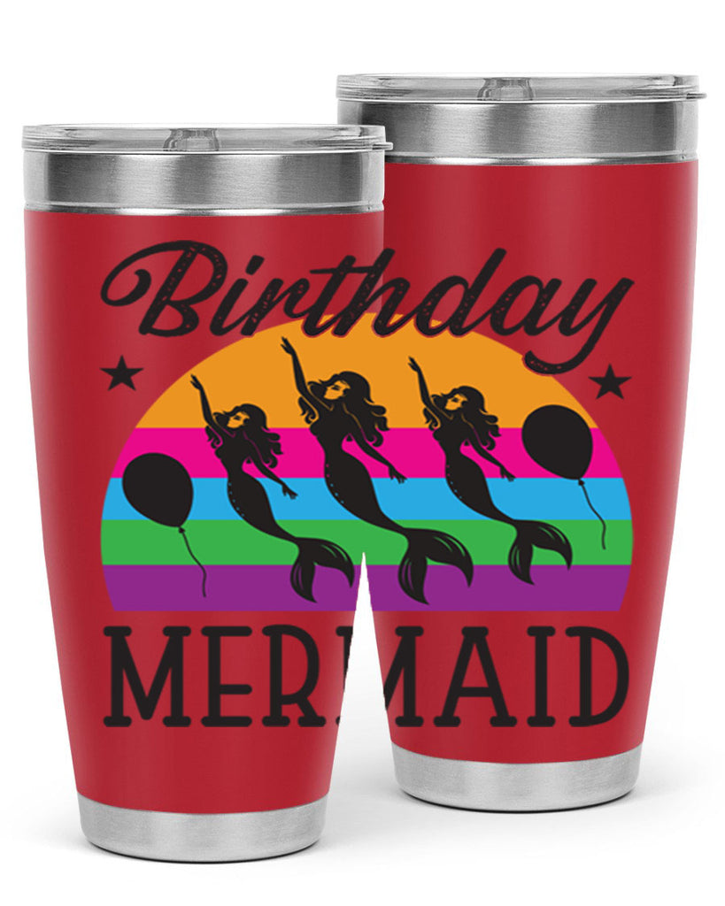 Birthday mermaid 78#- mermaid- Tumbler