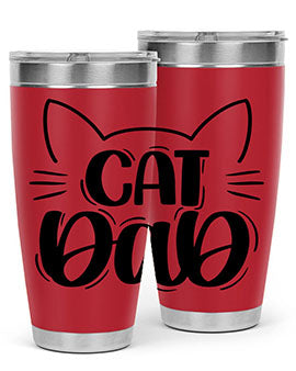 Cat Dad Style 81#- cat- Tumbler
