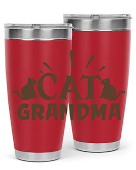 Cat Grandma Style 4#- cat- Tumbler