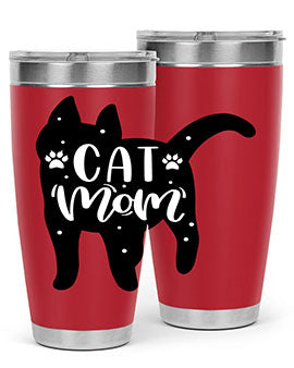 Cat Mom Style 86#- cat- Tumbler