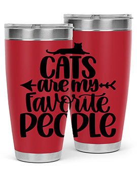 Cats Are My Favorite People Style 90#- cat- Tumbler