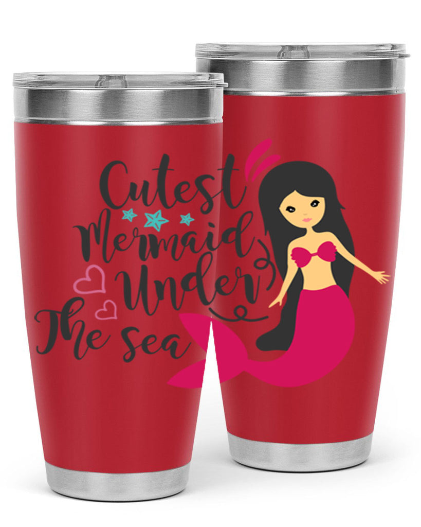 Cutest Mermaid under the sea 95#- mermaid- Tumbler