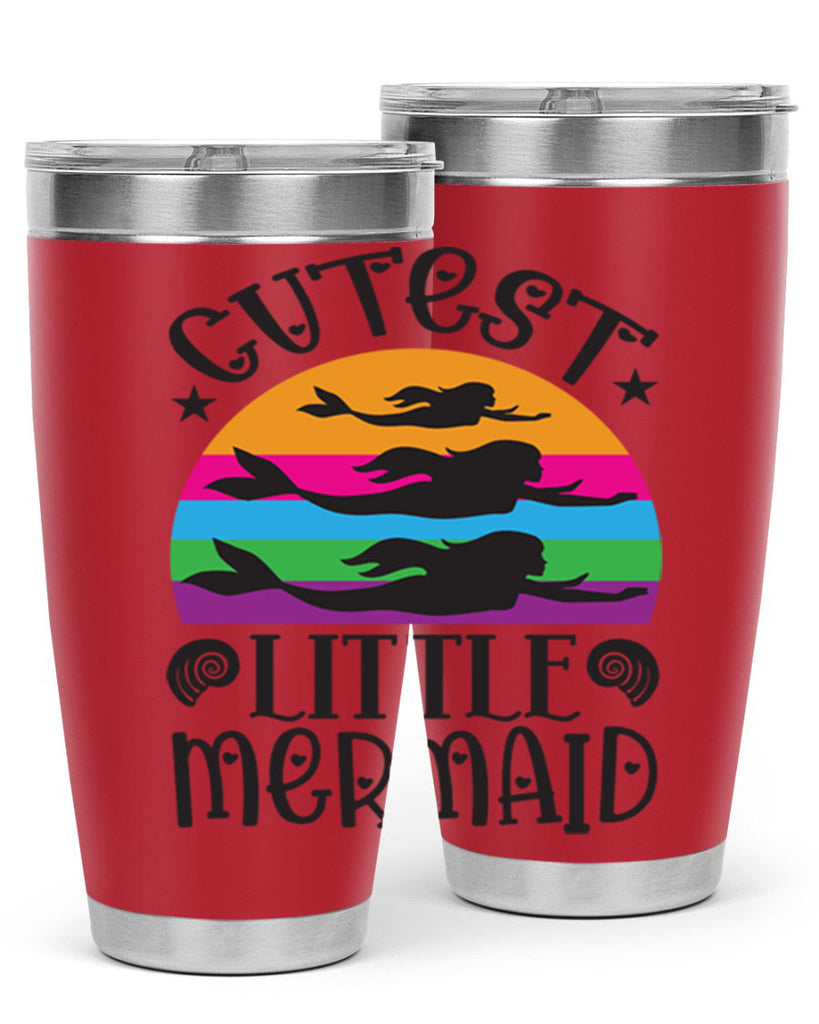 Cutest little mermaid 96#- mermaid- Tumbler