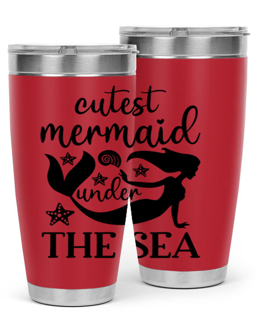 Cutest mermaid under the sea 110#- mermaid- Tumbler