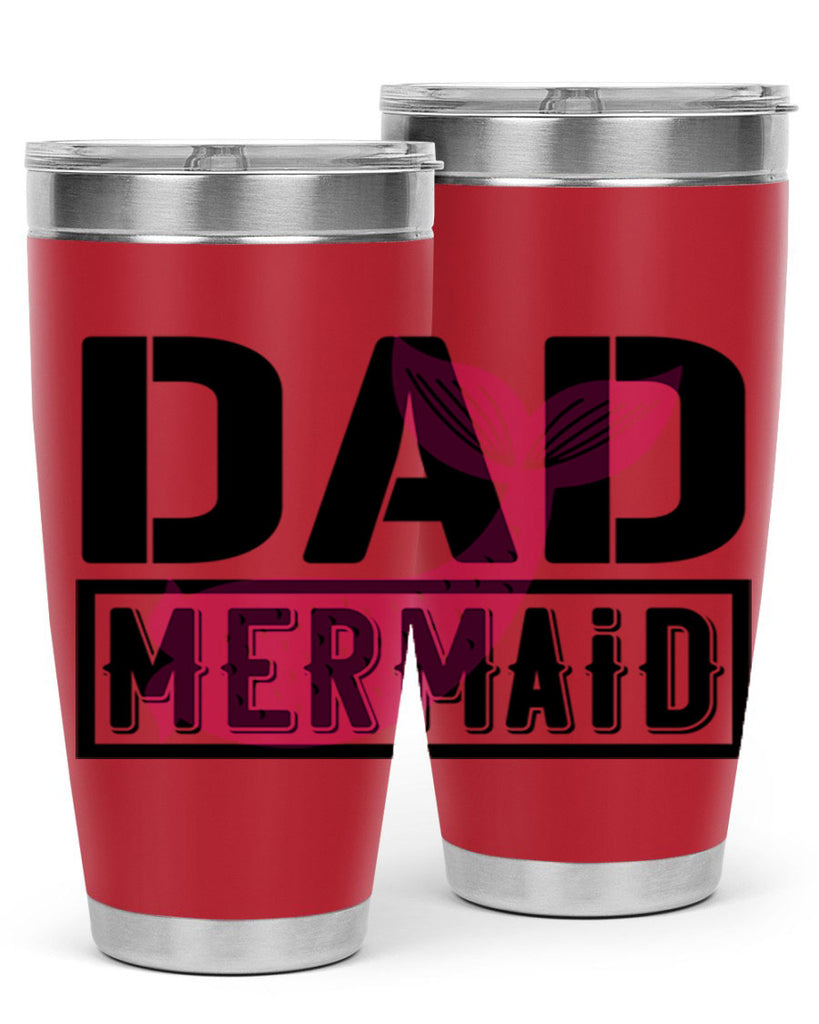 Dad mermaid 111#- mermaid- Tumbler