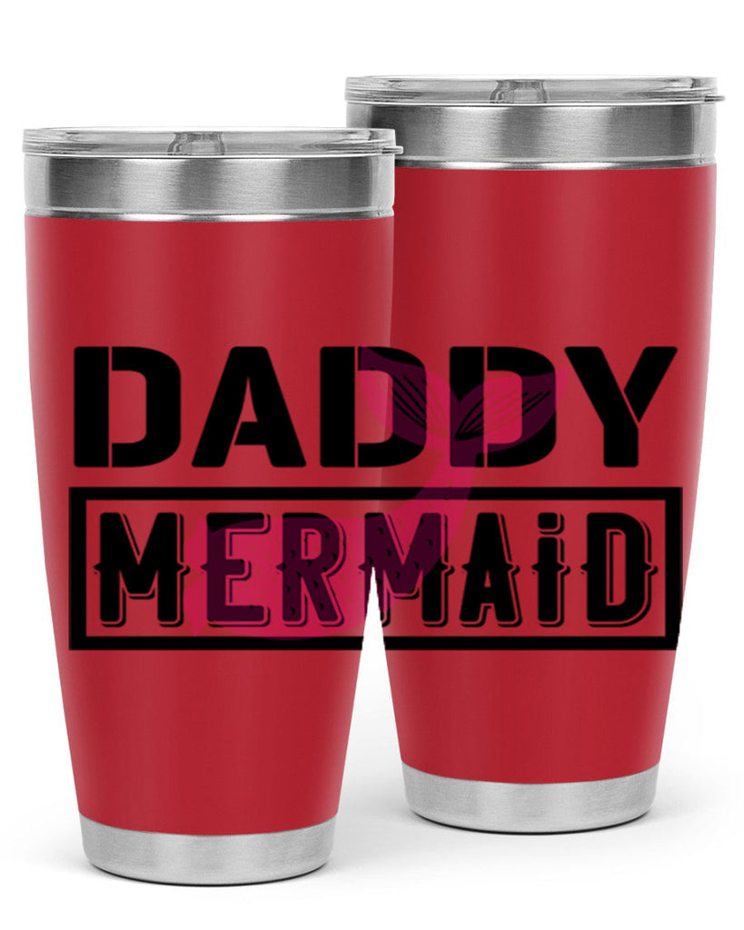 Daddy mermaid 112#- mermaid- Tumbler