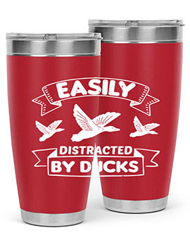 Easily Distracted By Ducks Style 48#- duck- Tumbler