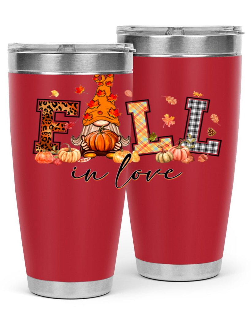 FALLinloveFallGnome 151#- fall- Tumbler