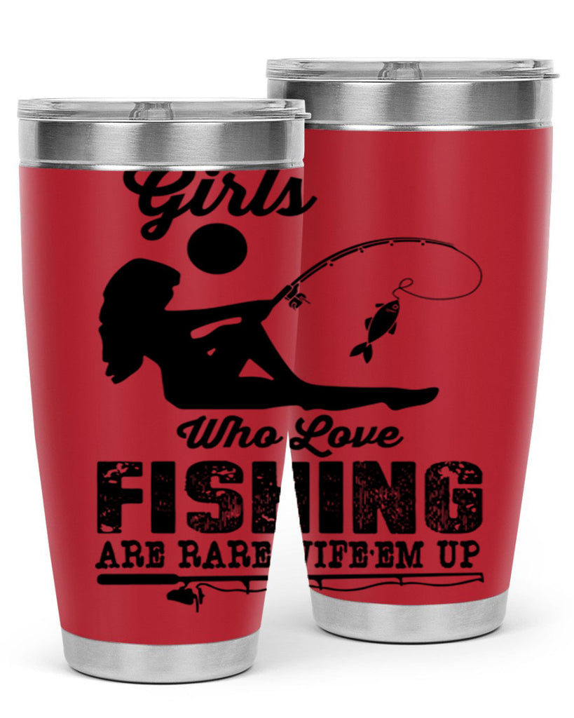 Fishing design 166#- mermaid- Tumbler