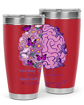 Floral Brain I Will Never Forget 146#- alzheimers- Tumbler