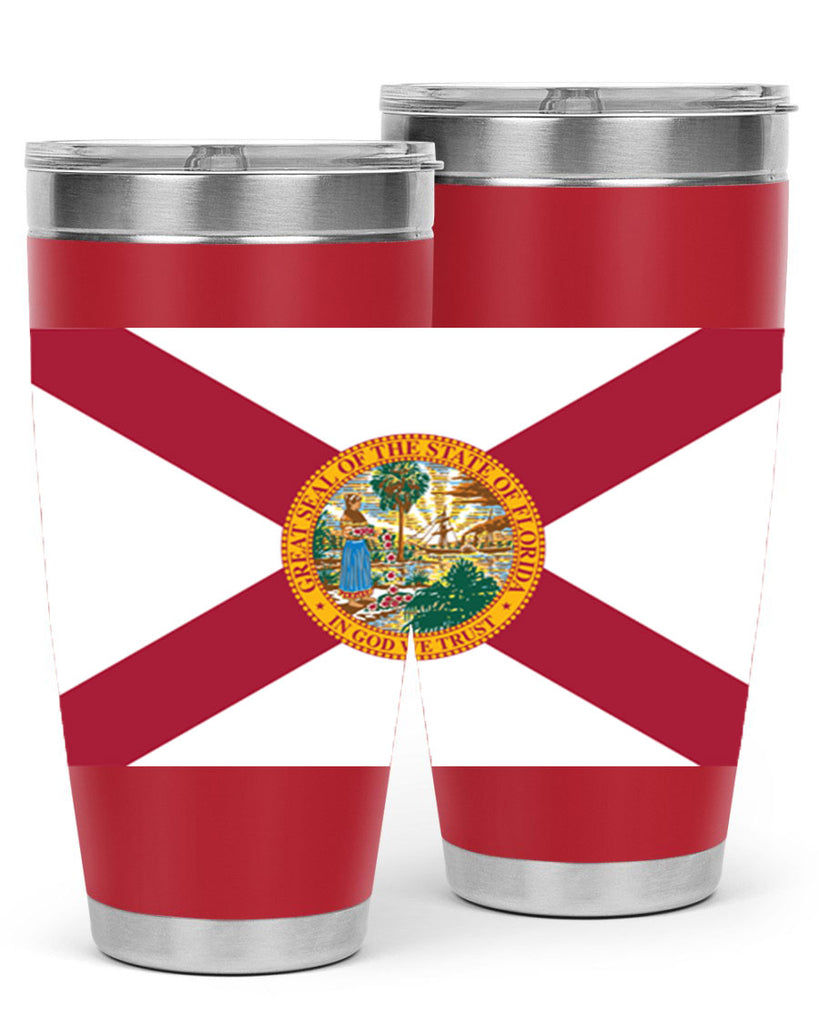 Florida 43#- Us Flags- Tumbler