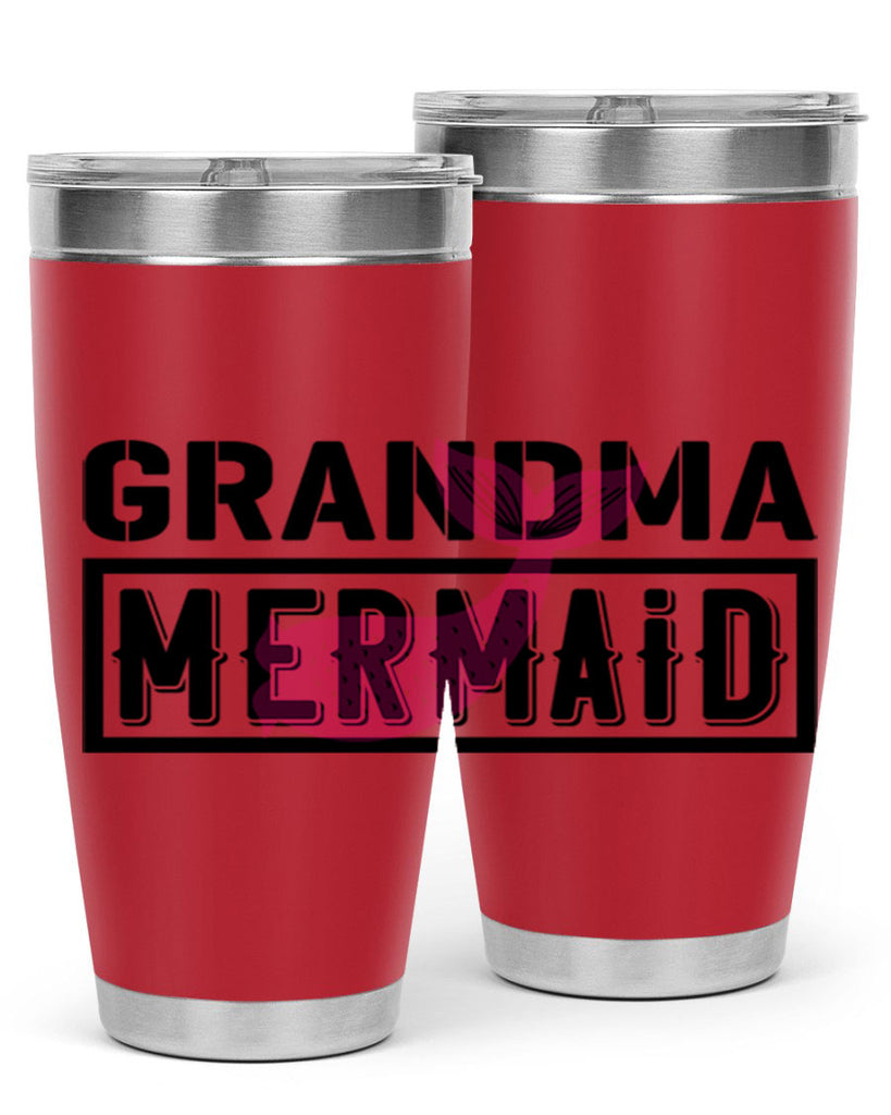 Grandma mermaid 203#- mermaid- Tumbler