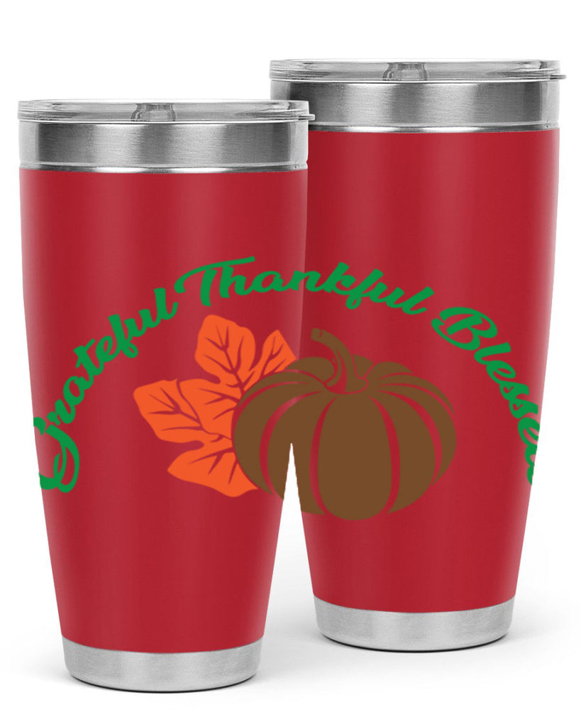 Grateful Thankful Blessed 214#- fall- Tumbler