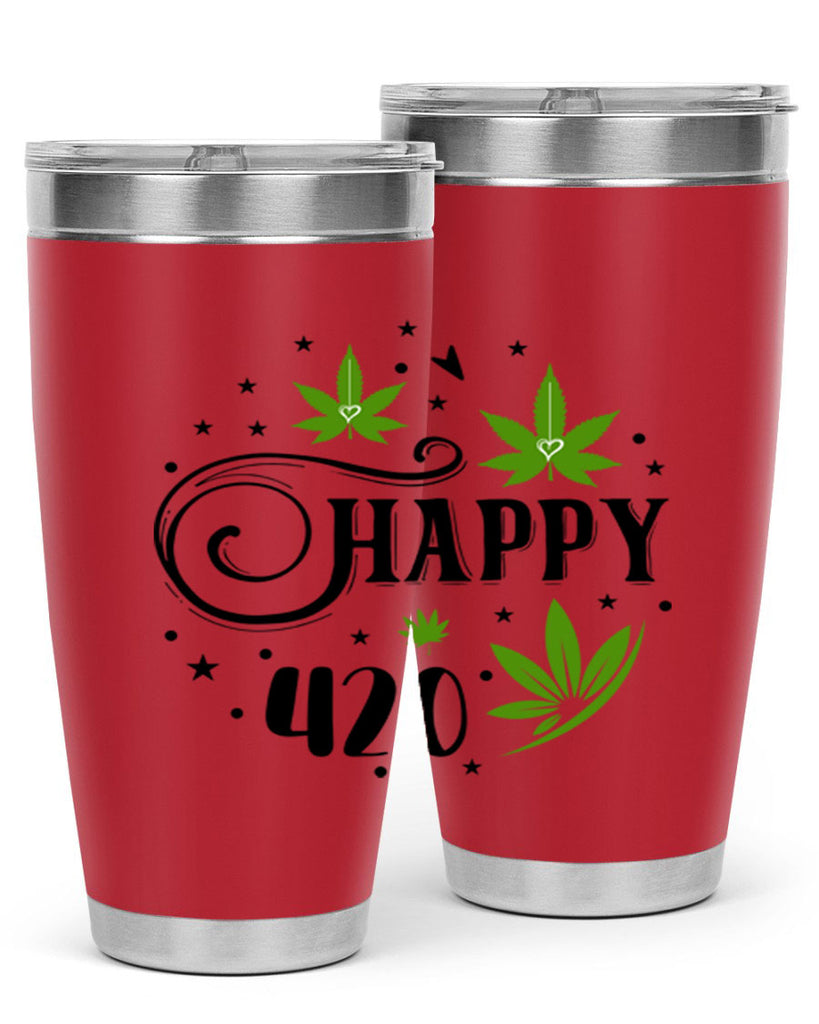 Happy 420 101#- marijuana- Tumbler