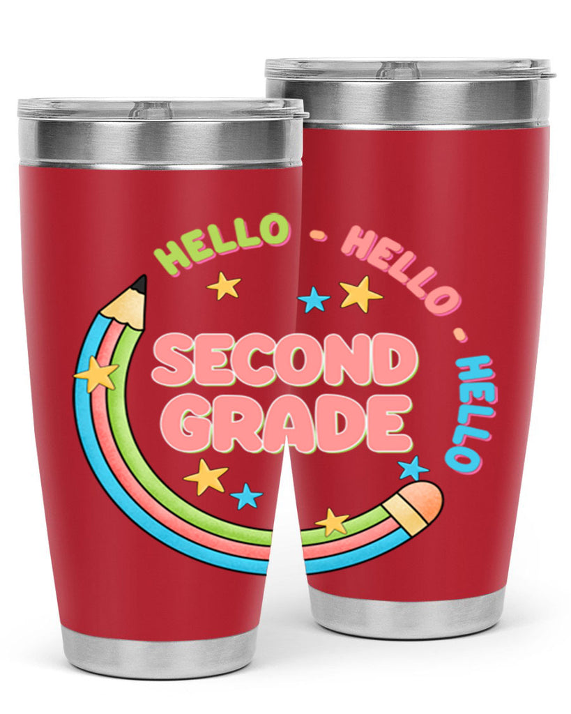 Hello 2nd Grade Pencil 10#- second grade- Tumbler