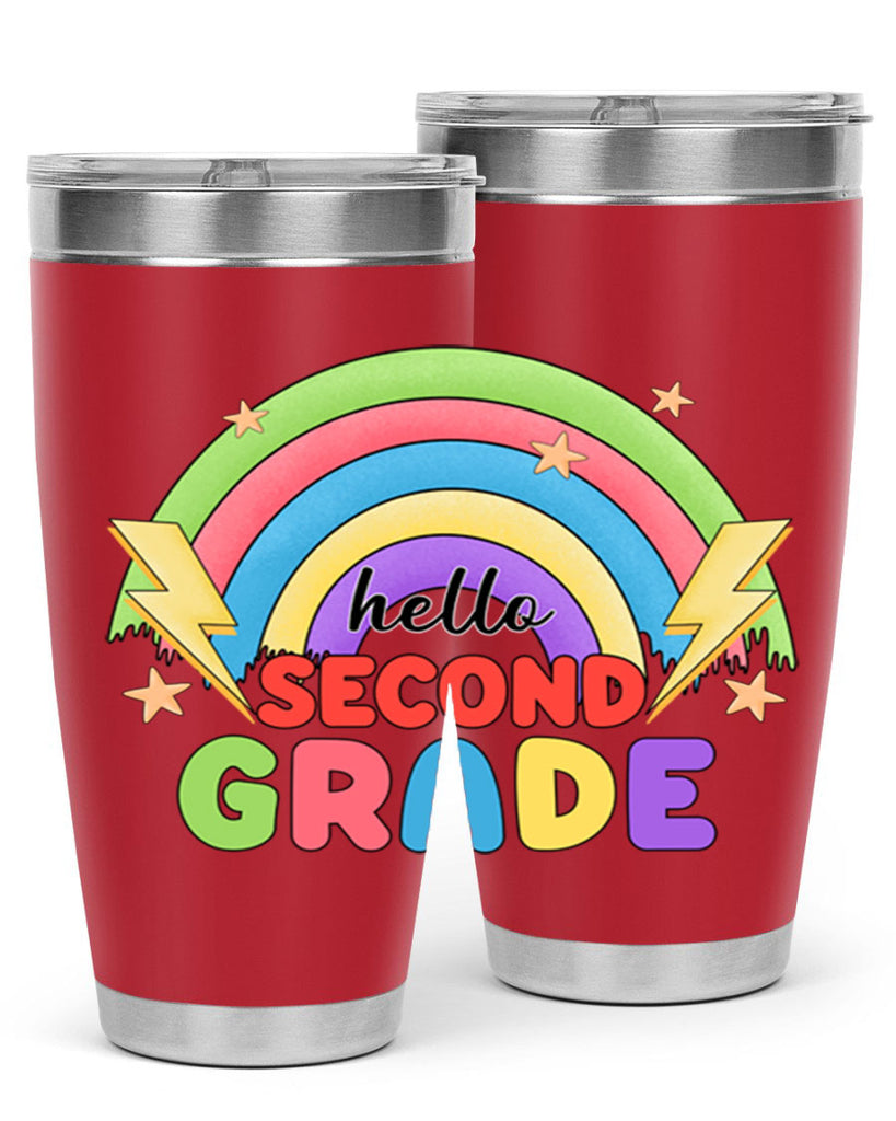 Hello 2nd Grade Rainbow 12#- second grade- Tumbler