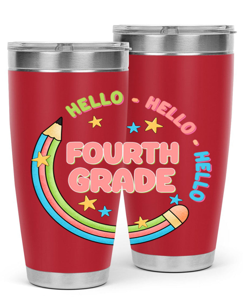 Hello 4th Grade Pencil 11#- 4th  grade- Tumbler