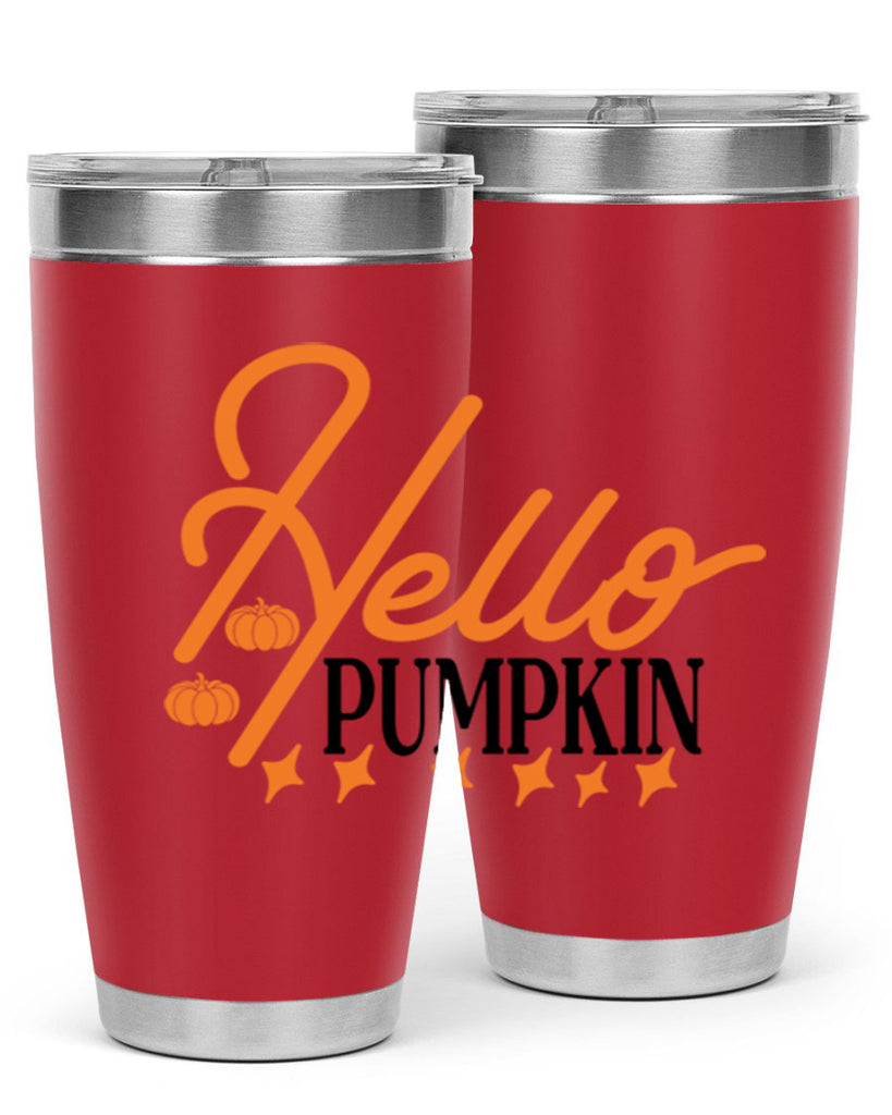 Hello Pumpkin 293#- fall- Tumbler
