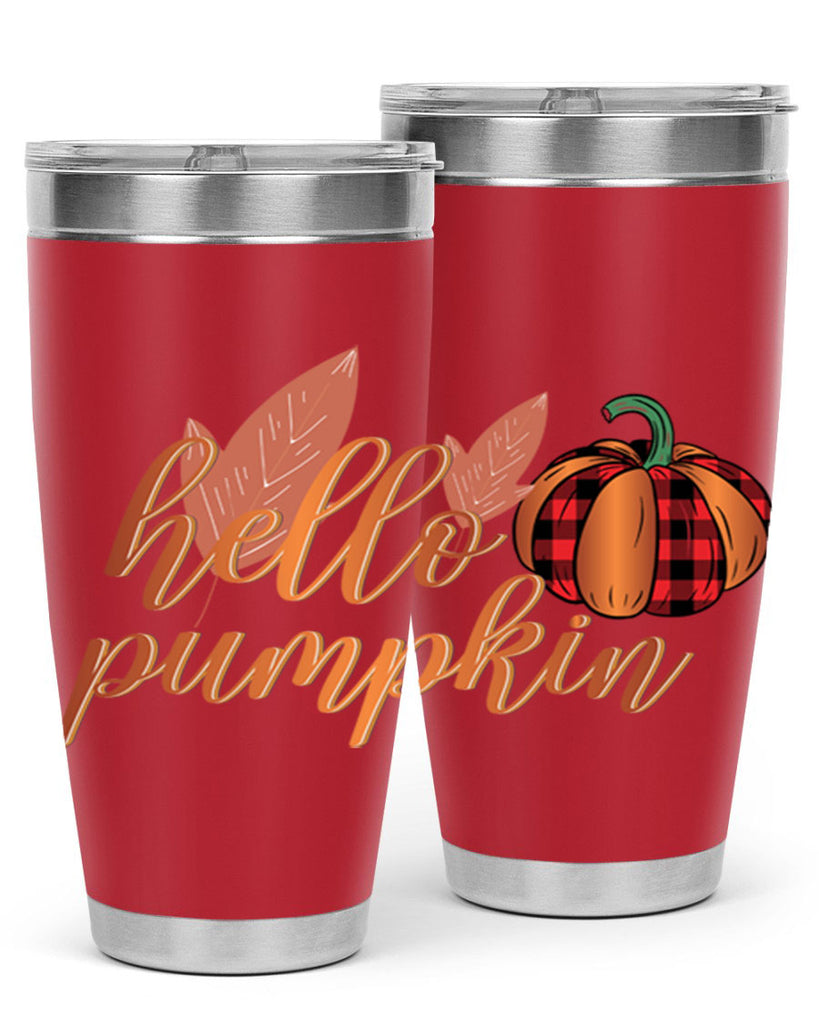 Hello Pumpkin 294#- fall- Tumbler
