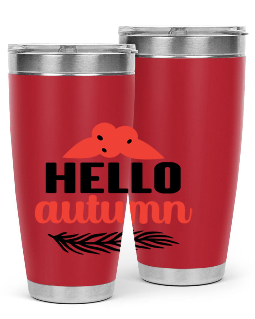 Hello autumn 269#- fall- Tumbler