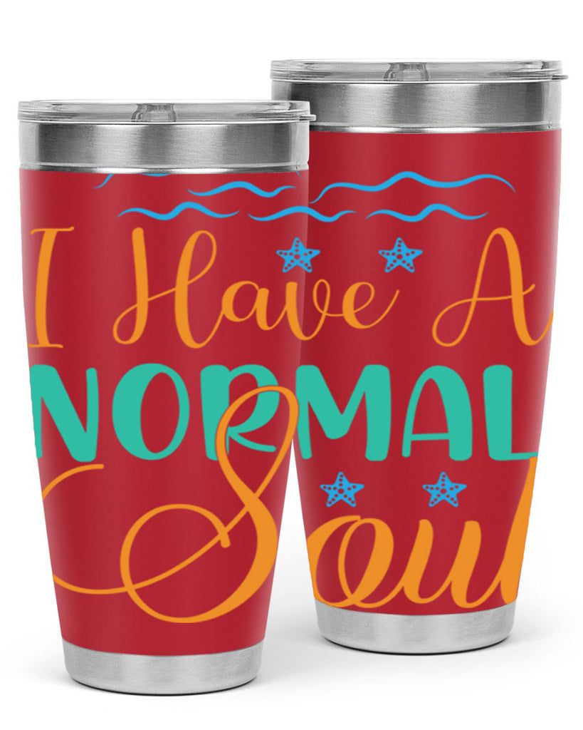 I Have a Normal Soul 229#- mermaid- Tumbler