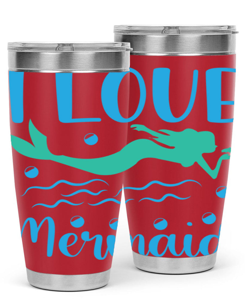 I Love Mermaid Design 231#- mermaid- Tumbler