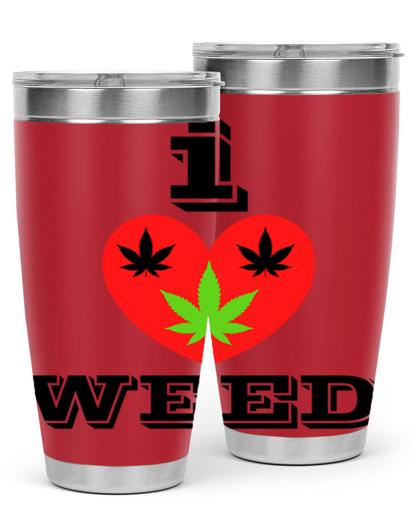 I love weed 128#- marijuana- Tumbler