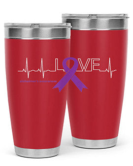 LOVE Gifts for Survivors National Alzheimers Awareness 191#- alzheimers- Tumbler