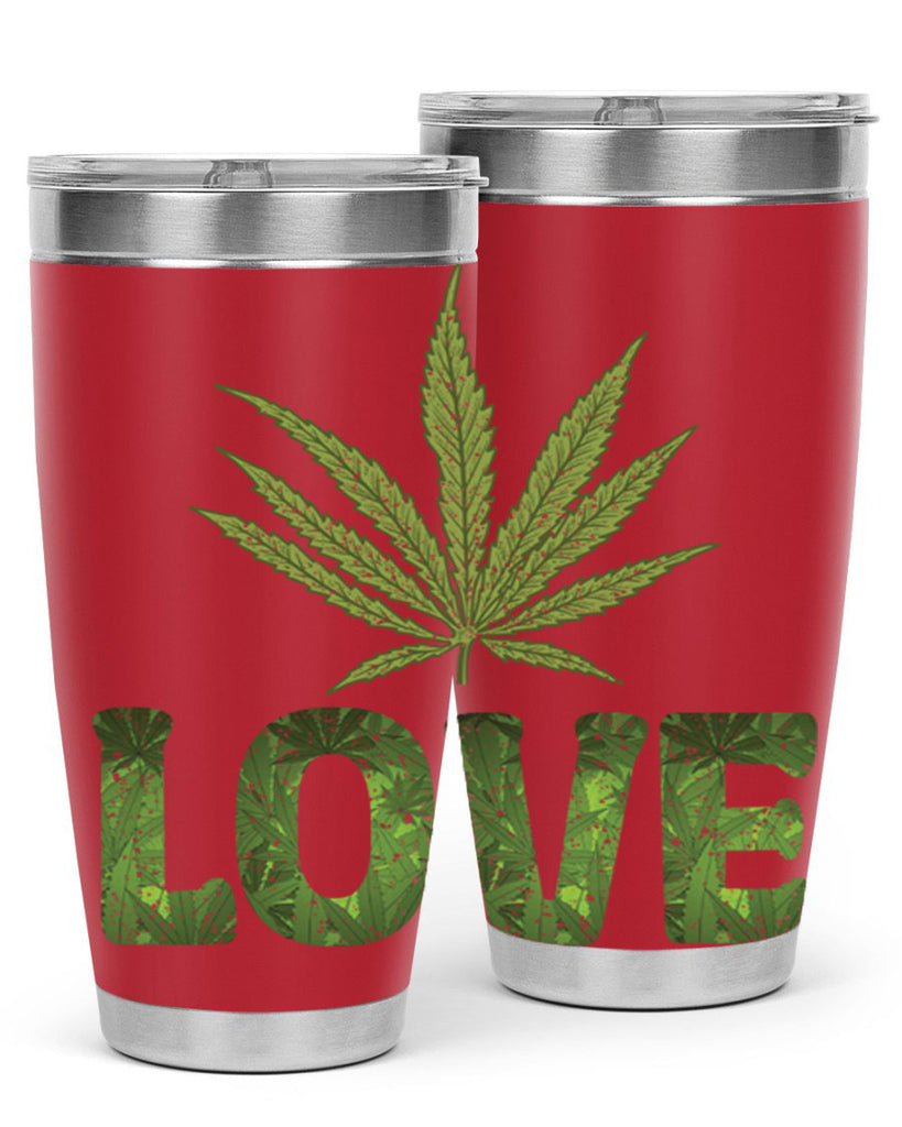 Love Sublimation 192#- marijuana- Tumbler