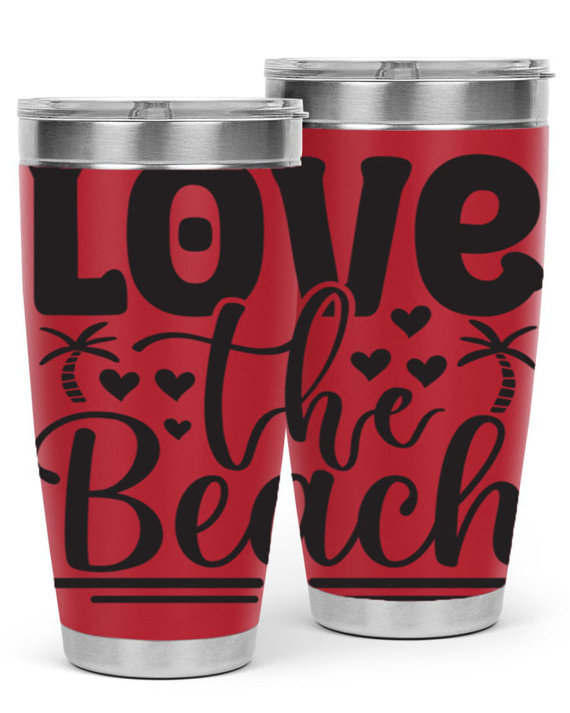 Love the beach 307#- mermaid- Tumbler