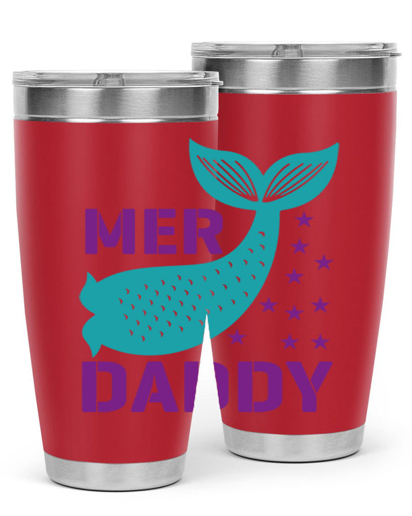 Mer Daddy 326#- mermaid- Tumbler