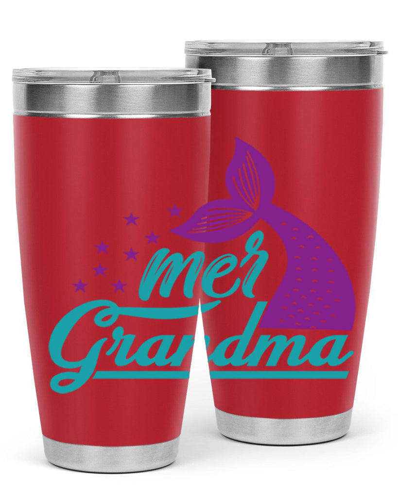 Mer Grandma 328#- mermaid- Tumbler