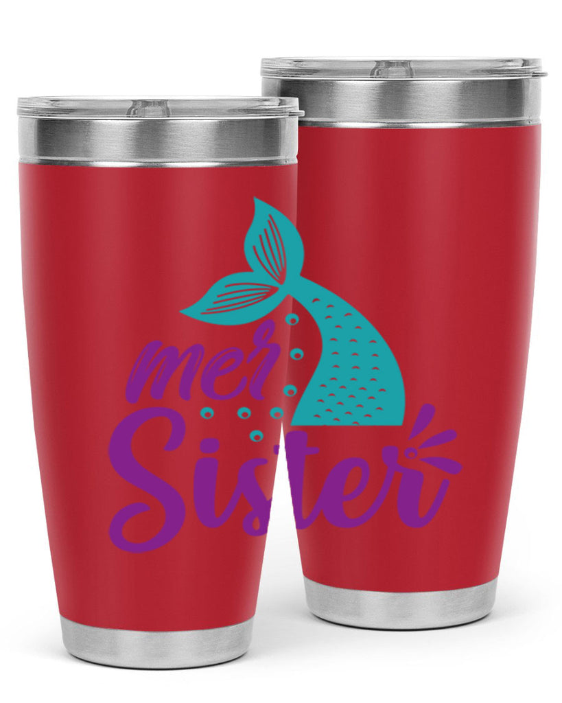 Mer Sister 346#- mermaid- Tumbler