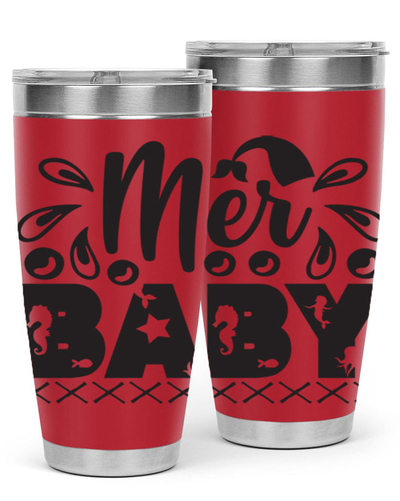 Mer baby 348#- mermaid- Tumbler