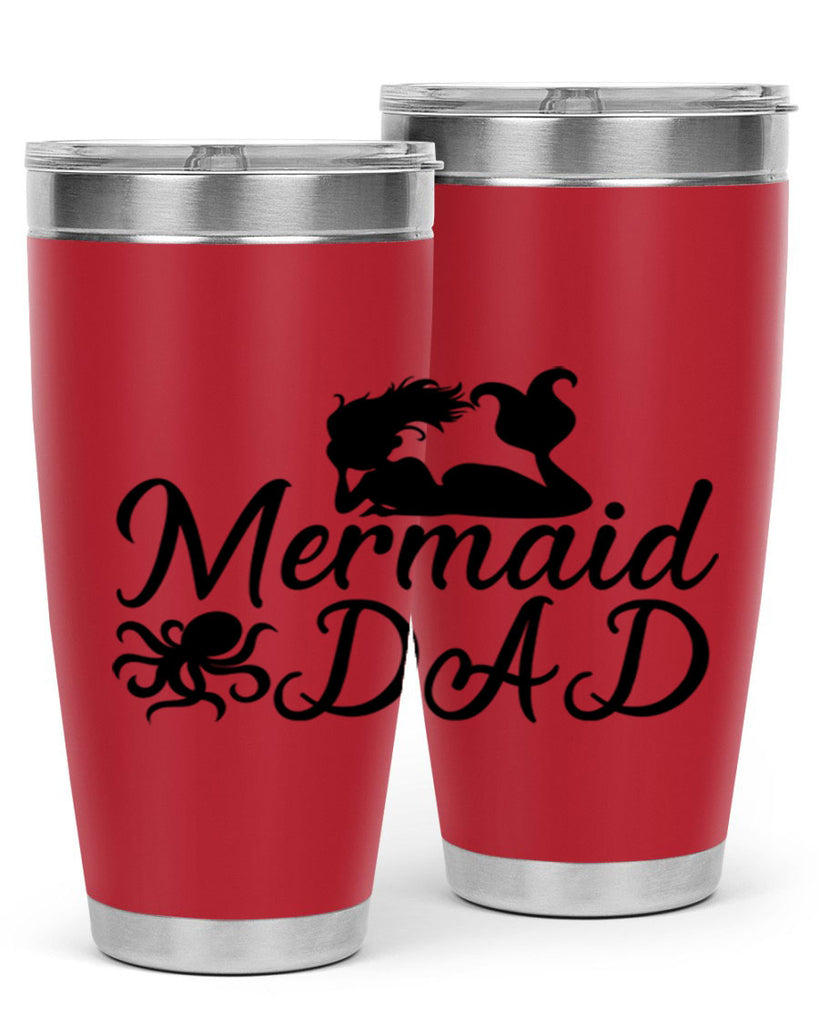 Mermaid Dad 357#- mermaid- Tumbler