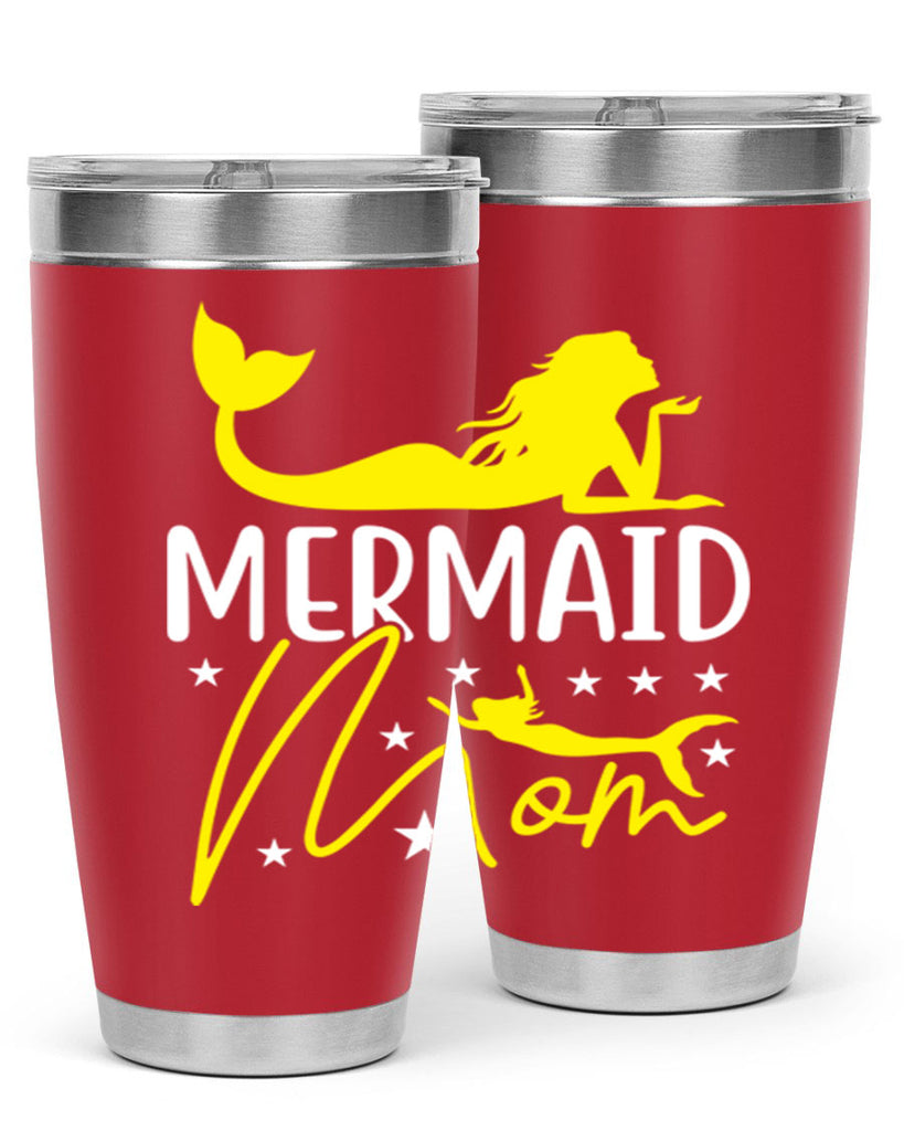 Mermaid Mom 370#- mermaid- Tumbler