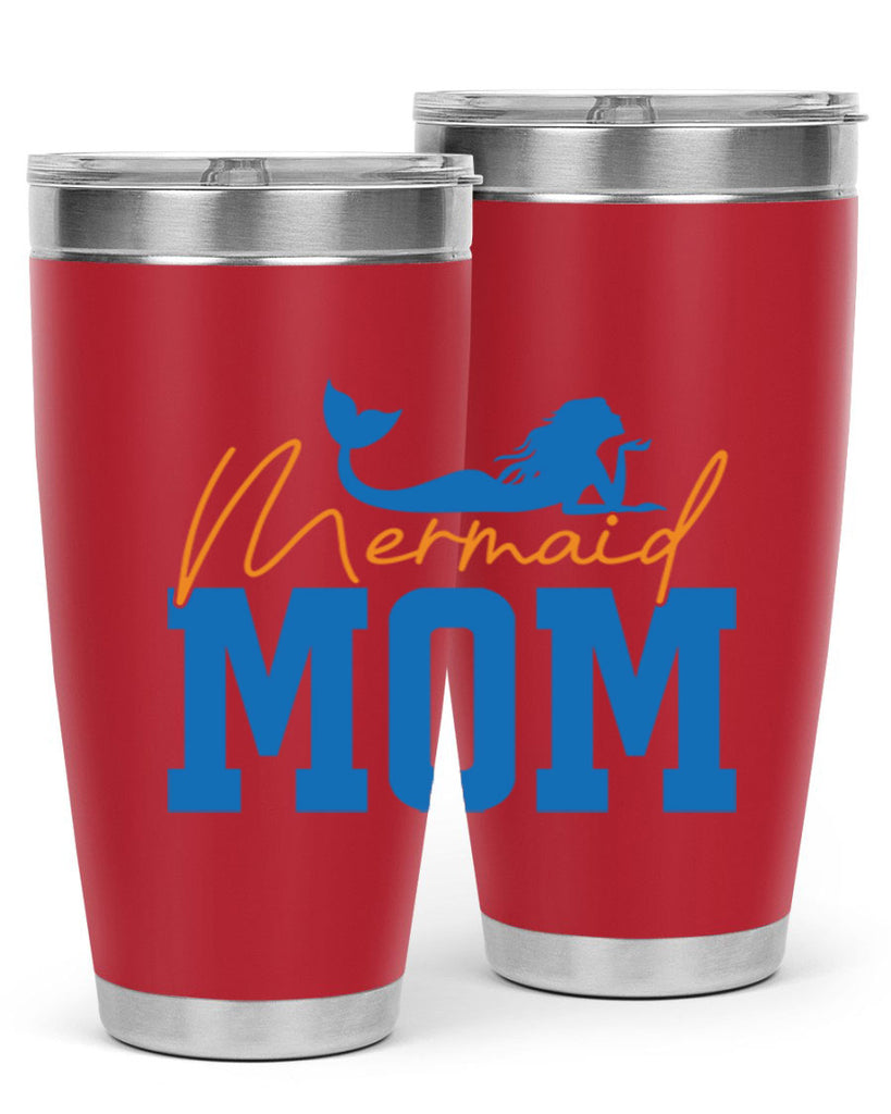 Mermaid Mom 375#- mermaid- Tumbler