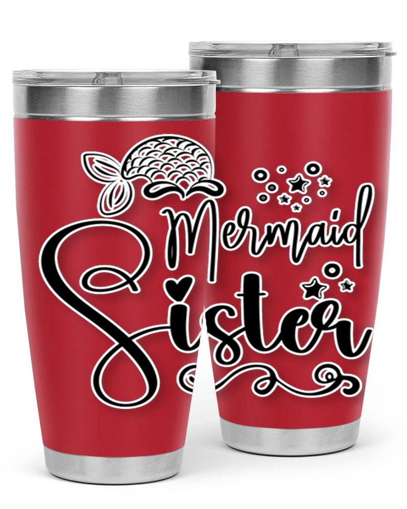 Mermaid Sister 441#- mermaid- Tumbler